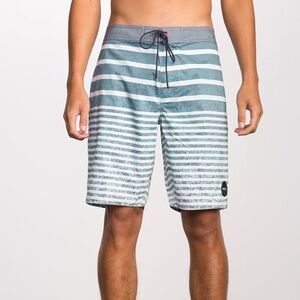 Men’s RVCA Striped Stack ‘Em Trunk Size 34